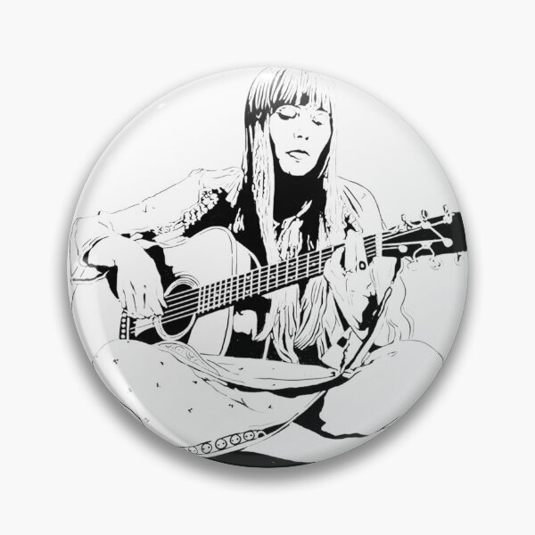 Item preview, Joni Mitchell Inspired Minimalist Line Art Design designed and sold by momobay2004.