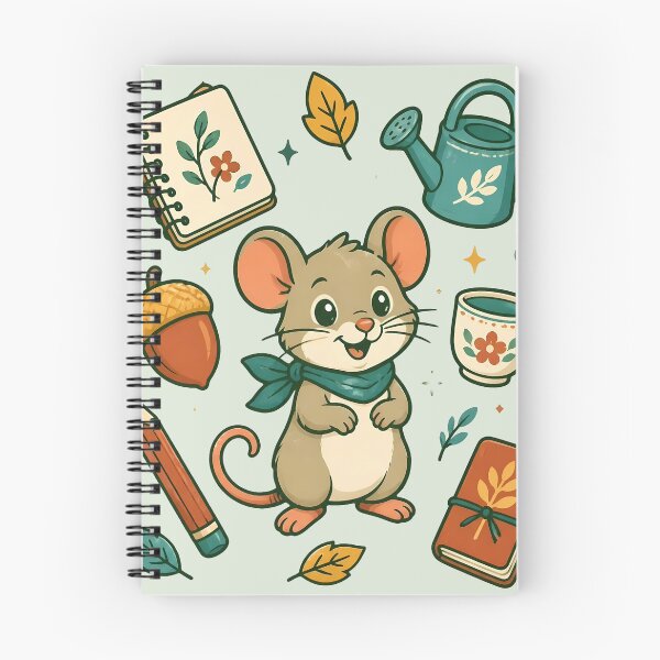Item preview, Everyday Joys Woodland Mouse Illustration designed and sold by Fun2Fentastic.