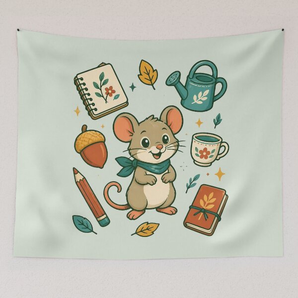 Item preview, Everyday Joys Woodland Mouse Illustration designed and sold by Fun2Fentastic.