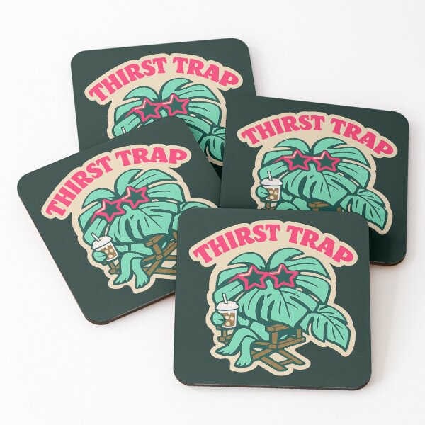 Item preview, Retro Thirst Trap Monstera Plant Iced Coffee  designed and sold by KungPowUnicorn.