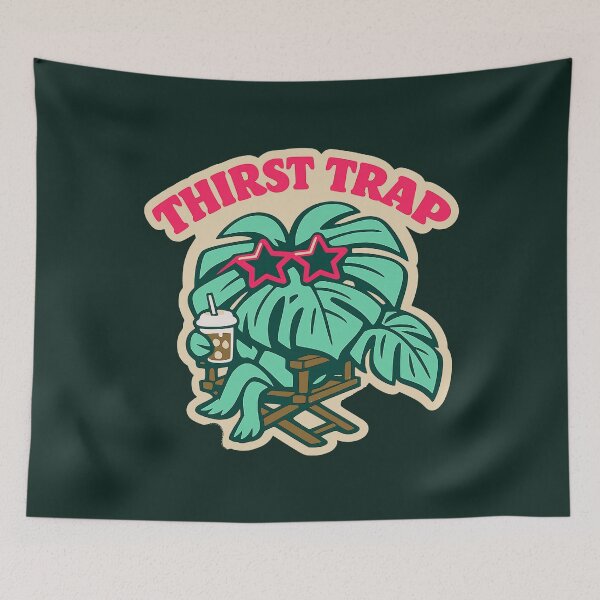 Item preview, Retro Thirst Trap Monstera Plant Iced Coffee  designed and sold by KungPowUnicorn.