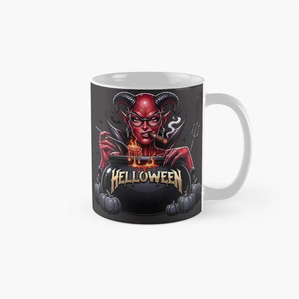 Item preview, Halloween She Devil Cigar Cauldron Pitchfork designed and sold by Voodoo Store Paranormal Collections.