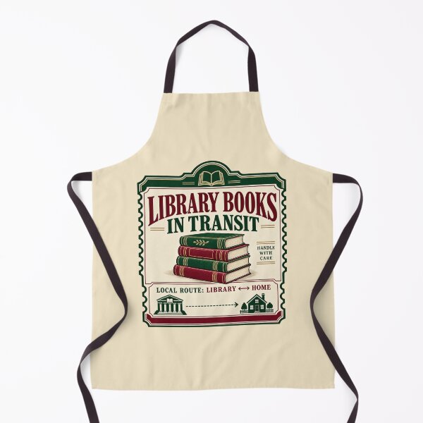 Item preview, Library Book Tote Bag – Library Books in Transit Vintage Book Lover Design designed and sold by astersgraphics.