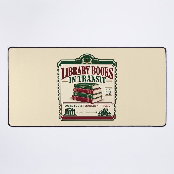 Item preview, Library Book Tote Bag – Library Books in Transit Vintage Book Lover Design designed and sold by astersgraphics.