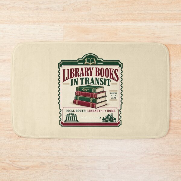 Item preview, Library Book Tote Bag – Library Books in Transit Vintage Book Lover Design designed and sold by astersgraphics.
