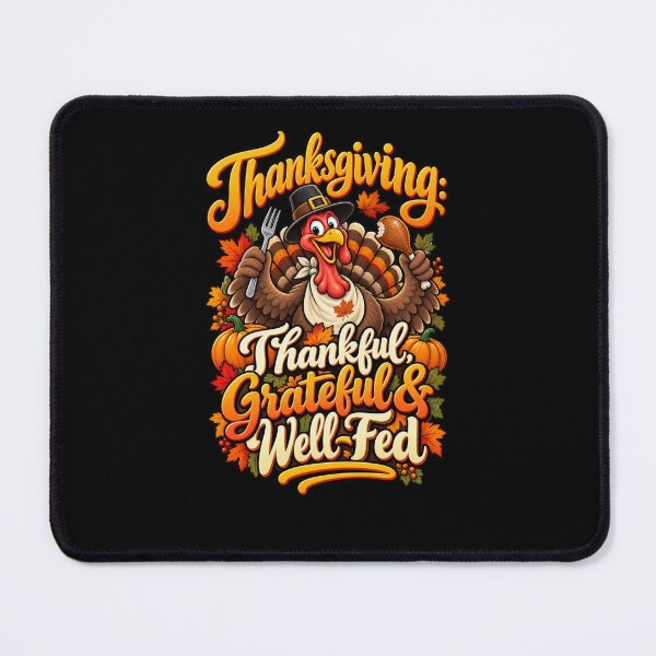 Item preview, Thankful Grateful & Well Fed designed and sold by RockitBaby.