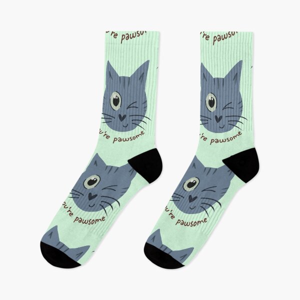 Item preview, You Are Pawsome Gray Cat designed and sold by DanuskaArt.