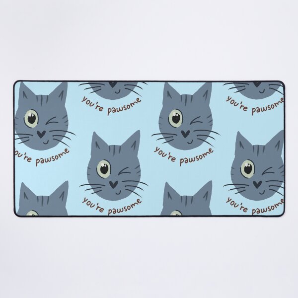 Item preview, You Are Pawsome Gray Cat designed and sold by DanuskaArt.
