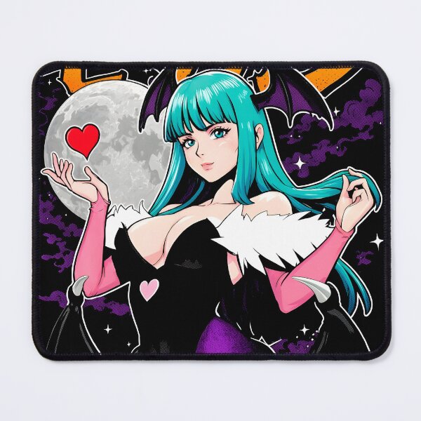Item preview, Morrigan Aensland Darkstalkers – Retro Metal Anime Graphic Tee designed and sold by MikeMoreArt.