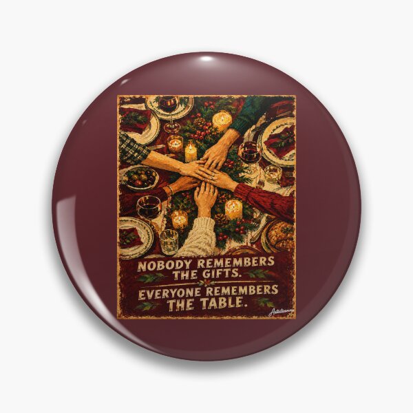Item preview, Christmas Family Table Hands Meeting Flat Illustration Warm Holiday Art designed and sold by Artisticanvas.