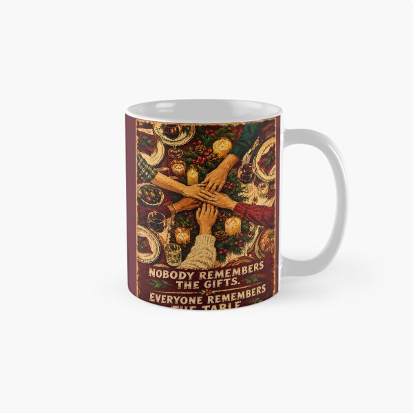 Item preview, Christmas Family Table Hands Meeting Flat Illustration Warm Holiday Art designed and sold by Artisticanvas.