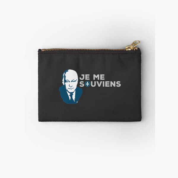 Item preview, Ren Lvesque Portrait with Je Me Souviens Motto in Blue - Modern Quebec Tribute designed and sold by richard143.