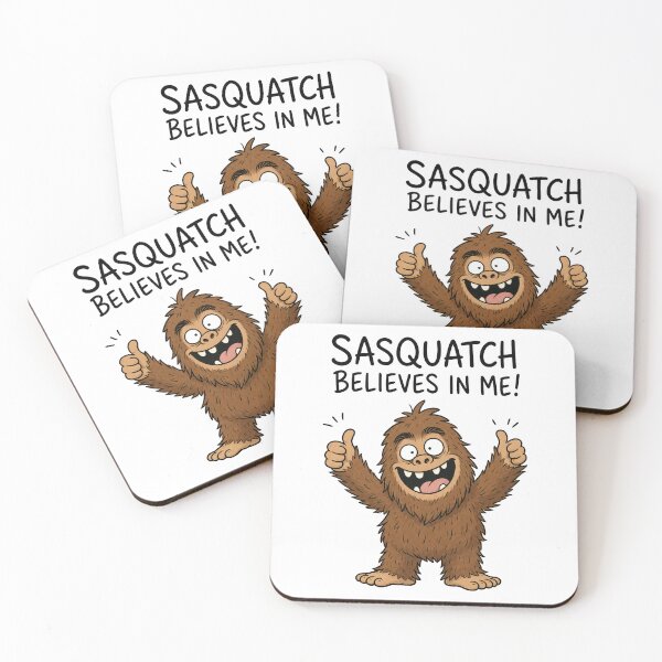 Item preview, Sasquatch Believes In Me Funny Bigfoot Cartoon designed and sold by ShirtWreck.