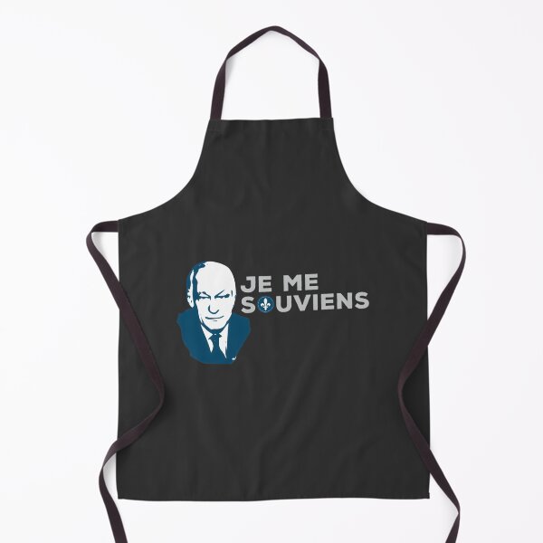 Item preview, Ren Lvesque Portrait with Je Me Souviens Motto in Blue - Modern Quebec Tribute designed and sold by richard143.