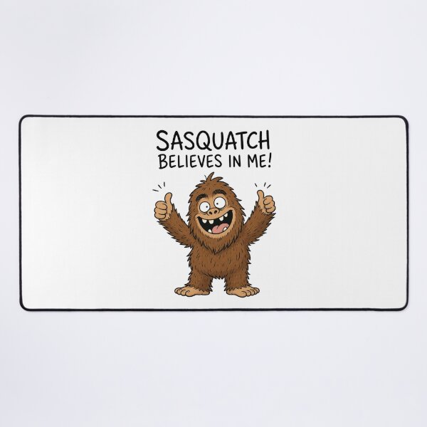 Item preview, Sasquatch Believes In Me Funny Bigfoot Cartoon designed and sold by ShirtWreck.