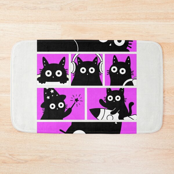 Item preview, Little Black Cat Parade designed and sold by DibujandoPorfa.