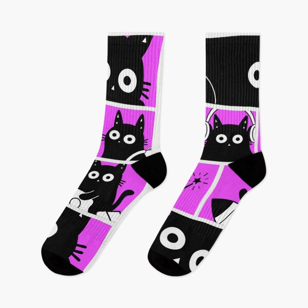 Item preview, Little Black Cat Parade designed and sold by DibujandoPorfa.