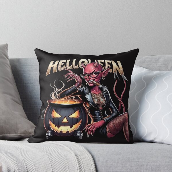 Item preview, Halloween She Devil Cigar Cauldron Pumpkin designed and sold by Voodoo Store Paranormal Collections.
