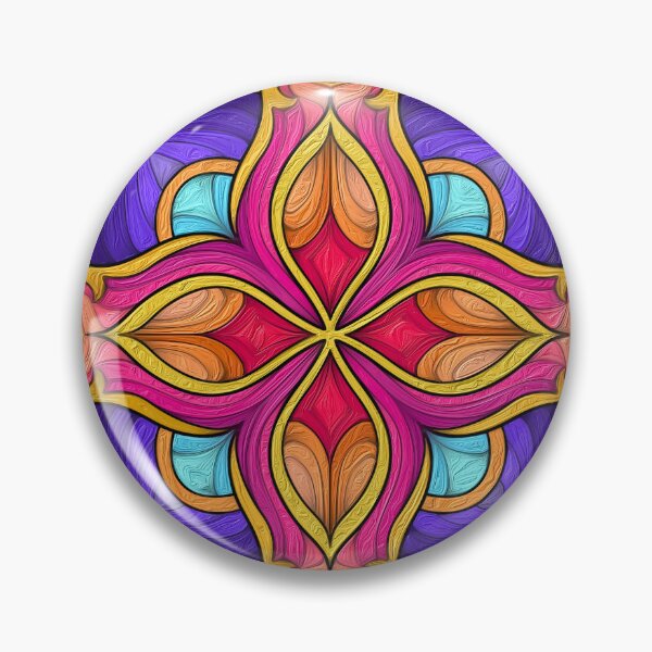 Item preview, Eternal Geometric Floral Mandala Harmony  designed and sold by Anas Arts.