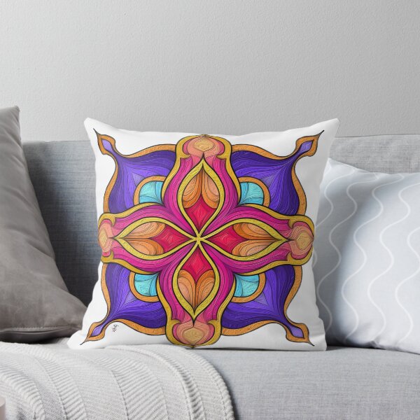 Aperçu de l'œuvre Harmonie éternelle du mandala floral géométrique créée et vendue par Anas Arts.