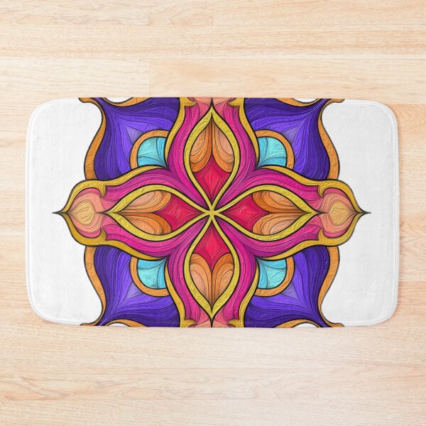 Item preview, Eternal Geometric Floral Mandala Harmony  designed and sold by Anas Arts.