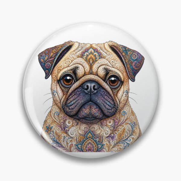 Item preview, Intricate Pug designed and sold by PaintedbyCarol.