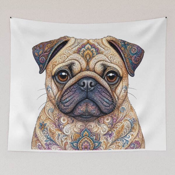Item preview, Intricate Pug designed and sold by PaintedbyCarol.