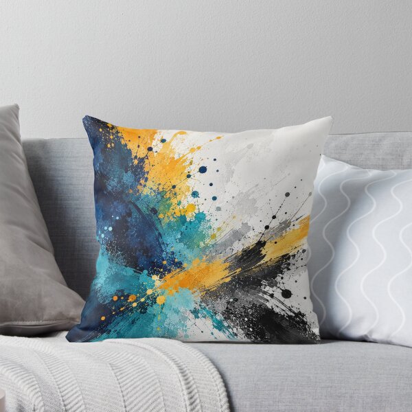 Item preview, Chromatic Momentum I – Teal, Navy & Gold Abstract Art designed and sold by GMACgraphicsCo.