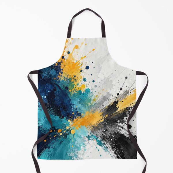Item preview, Chromatic Momentum I – Teal, Navy & Gold Abstract Art designed and sold by GMACgraphicsCo.