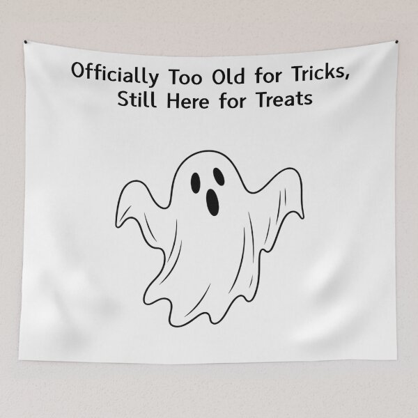 Item preview, Old Funny Ghost for Halloween Treats designed and sold by HELLO TIGER.