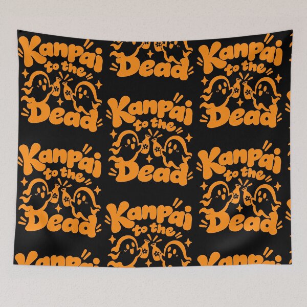 Item preview, Kanpai to the Dead Halloween Ghosts Japanese Cheers designed and sold by RDGNR.