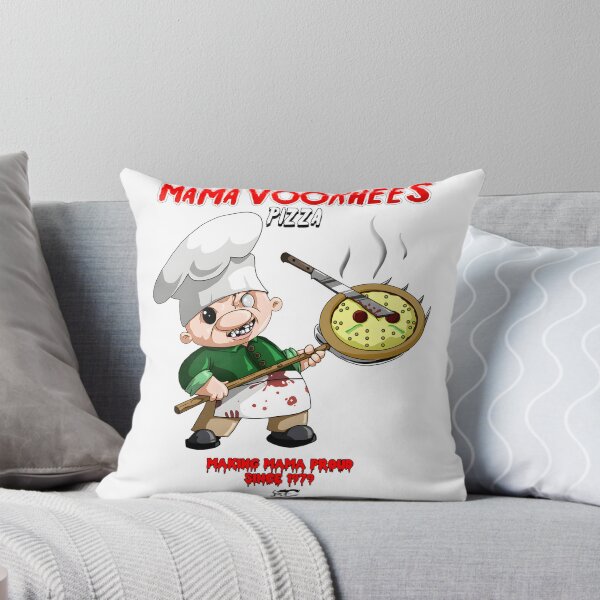 Item preview, Mama Voorhees Enjoying Pizza Horror Movie Inspired Design designed and sold by SkyIsShook.