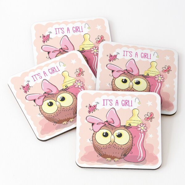 Item preview, Cute Owl Its A Girl Baby Shower Gift designed and sold by Minem39.