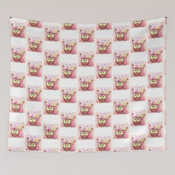 Item preview, Cute Owl Its A Girl Baby Shower Gift designed and sold by Minem39.