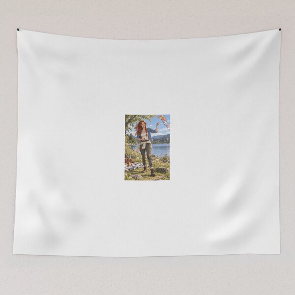 Item preview, Rowan Fletcher flying kite in peaceful park designed and sold by CathryneDelamort.