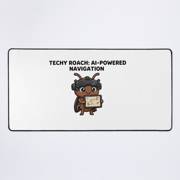 Item preview, Techy Roach AI Powered Navigation - Tech & Coder Humor Sticker designed and sold by ismai6.