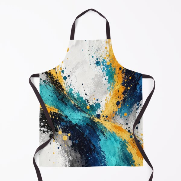 Item preview, Chromatic Momentum II – Teal, Navy & Gold Abstract Art designed and sold by GMACgraphicsCo.