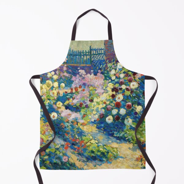 Item preview, Jardin de roses, French country garden floral blossoms landscape painting by Robert Antoine Pinchon designed and sold by Jéanpaul Ferro.