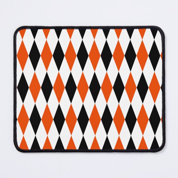 Item preview, Orange Black White Harlequin Diamonds Pattern - Light designed and sold by PatternTitan.