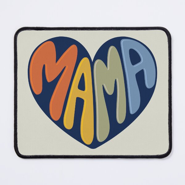 Item preview, Colourful Mama Heart with Bold Lettering designed and sold by ArthousePromos.