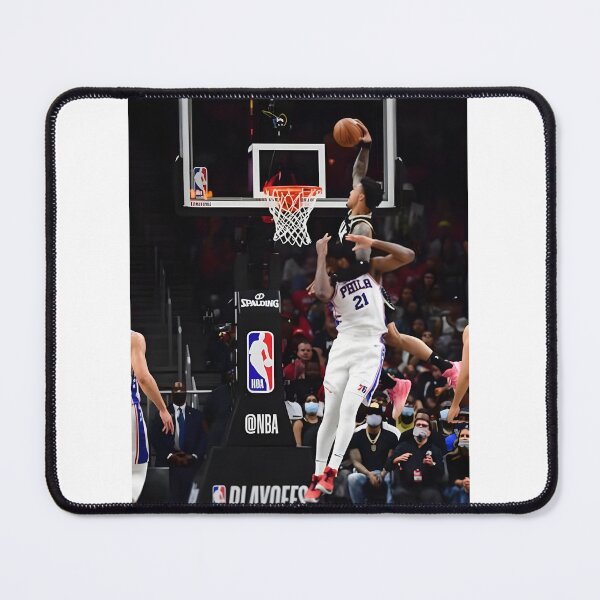 Item preview, John Collins Dunking on Joel Embiid Basketball Artwork designed and sold by Heier.