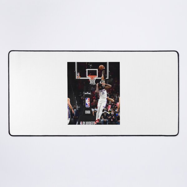 Item preview, John Collins Dunking on Joel Embiid Basketball Artwork designed and sold by Heier.