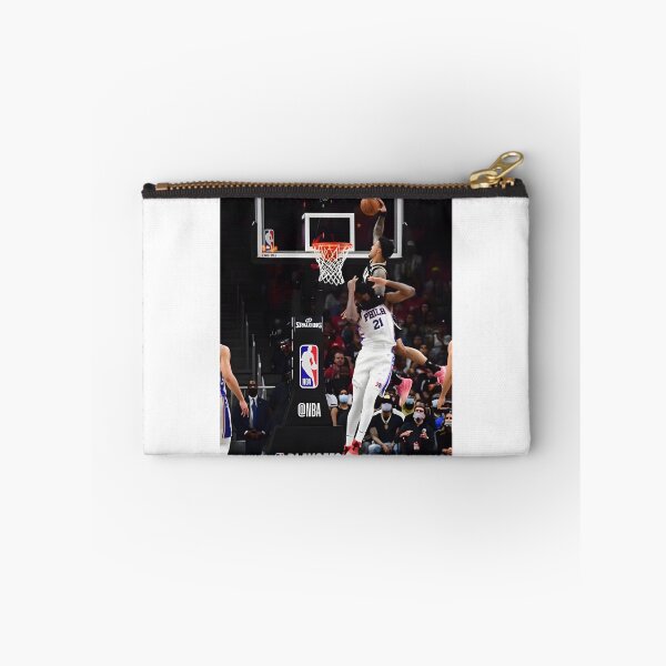Item preview, John Collins Dunking on Joel Embiid Basketball Artwork designed and sold by Heier.