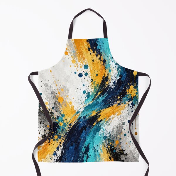 Item preview, Chromatic Momentum III – Teal, Navy & Gold Abstract Art designed and sold by GMACgraphicsCo.