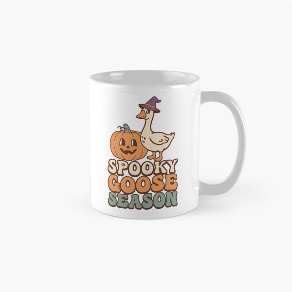 Item preview, Spooky Goose Season Funny Retro Halloween Witch Goose Pumpkin T-shirt and sticker designed and sold by Billium Halder.