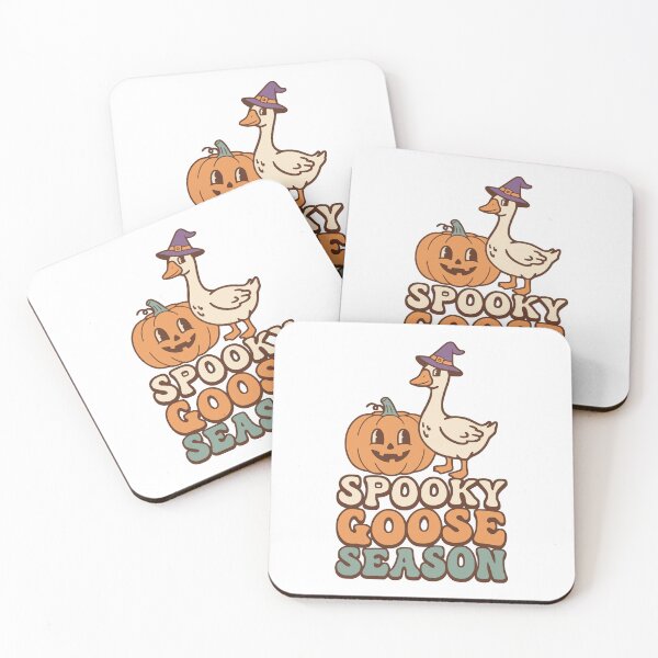 Item preview, Spooky Goose Season Funny Retro Halloween Witch Goose Pumpkin T-shirt and sticker designed and sold by Billium Halder.