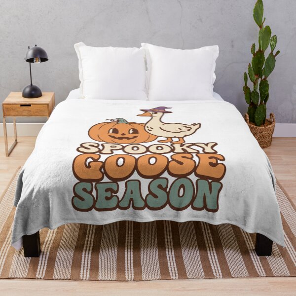 Item preview, Spooky Goose Season Funny Retro Halloween Witch Goose Pumpkin T-shirt and sticker designed and sold by Billium Halder.