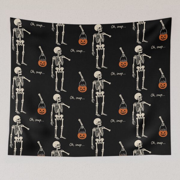 Item preview, Oh Snap Skeleton Pumpkin Halloween Humor designed and sold by cerima.