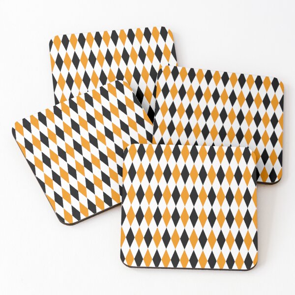 Item preview, Yellow Black White Harlequin Diamonds Pattern - Light  designed and sold by PatternTitan.