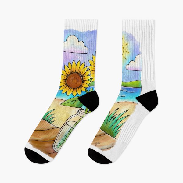 Item preview, Summer Sunflowers by the Lake designed and sold by Anas Arts.